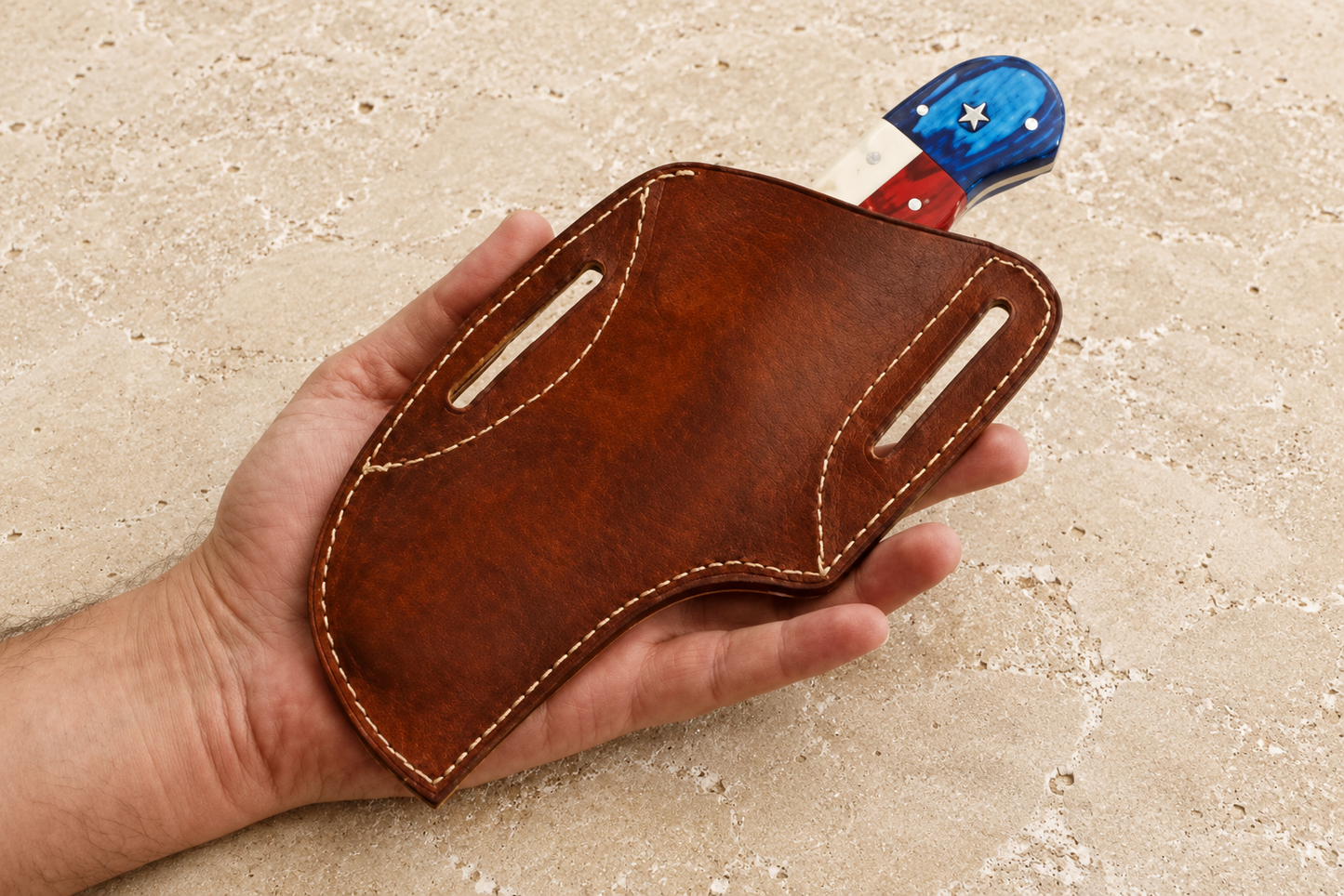 Heritage Leather Sheath – Handmade Genuine Leather Fixed Blade Cover