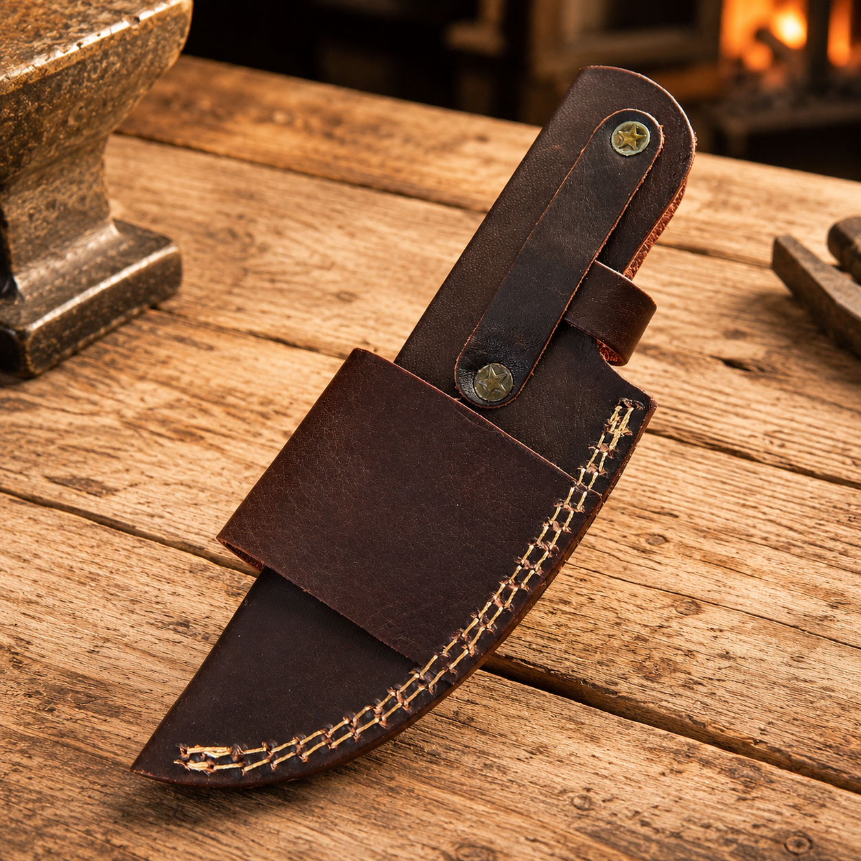 Custom Handmade Cow Leather Knife Sheath – 8 Inch Fixed Blade Knife Universal Cover