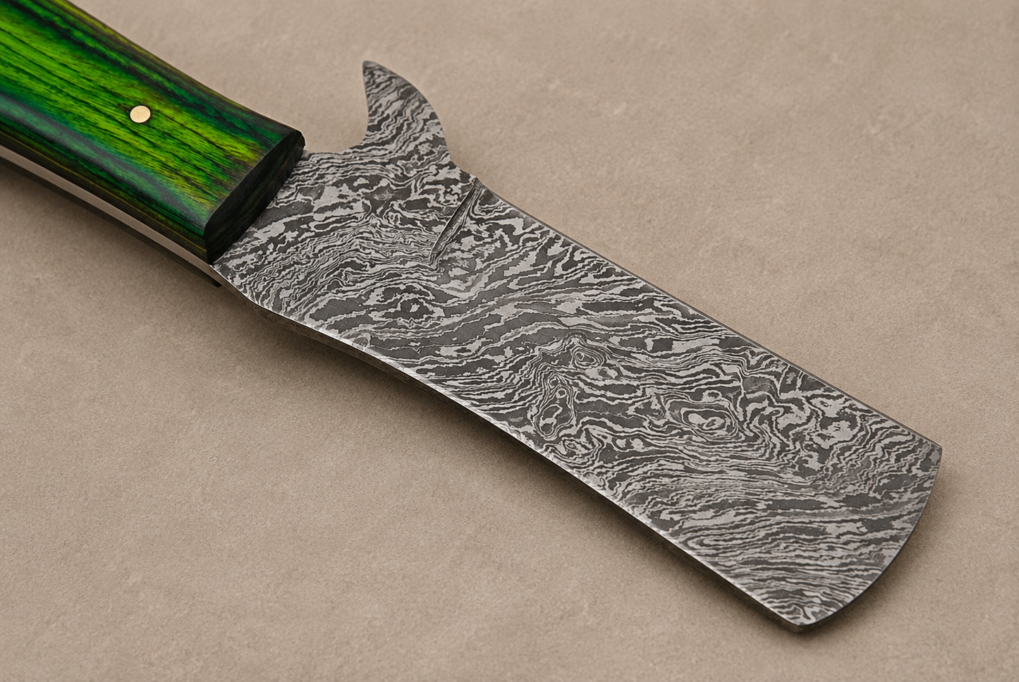 Premium Hand-Forged Damascus Steel Utility Knife – Pukka Wood Handle | 512 Layers | Leather Sheath Included