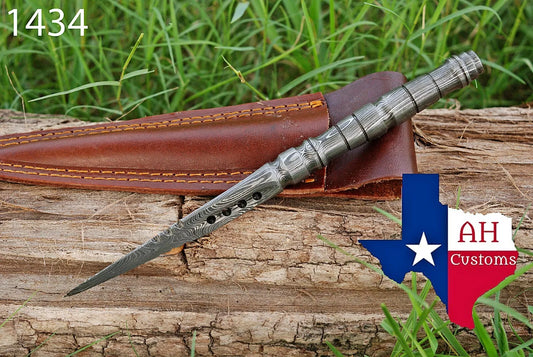 HAND FORGED DAMASCUS STEEL DAGGER KRIS BLADE BOOT KNIFE THROWING KNIFE