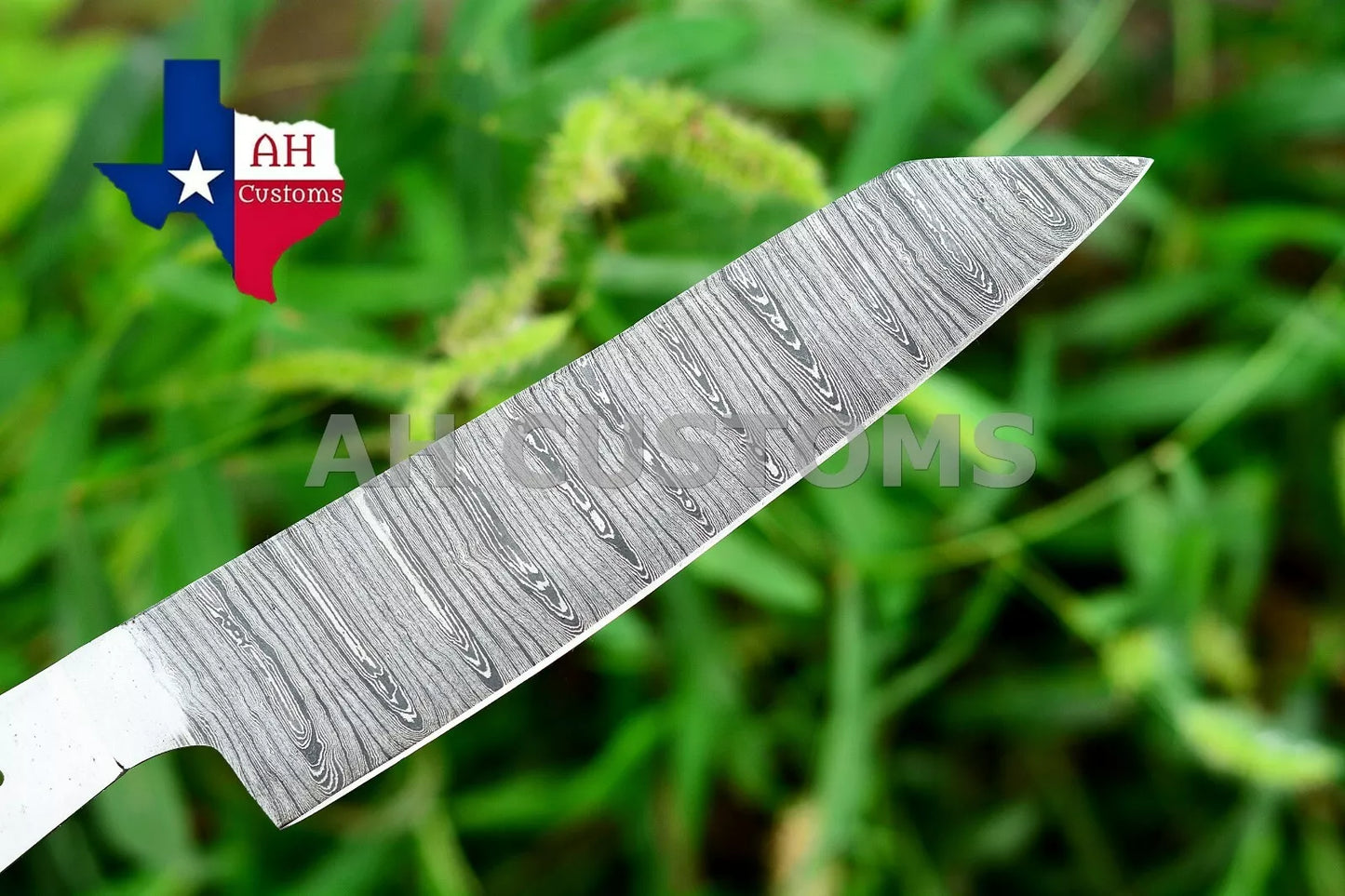 HAND FORGED BLANK BLADE DAMASCUS CHEF KNIFE MAKE YOUR OWN HANDLE