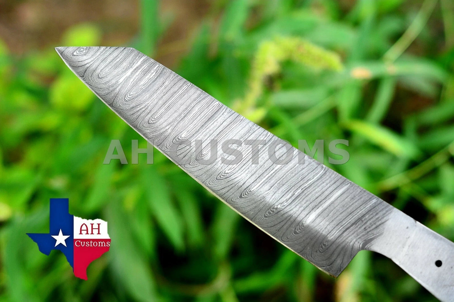 HAND FORGED BLANK BLADE DAMASCUS CHEF KNIFE MAKE YOUR OWN HANDLE