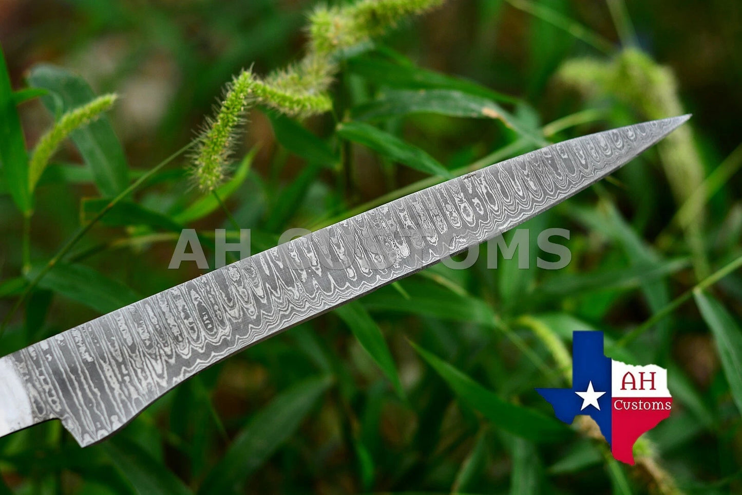 HAND FORGED BLANK BLADE DAMASCUS FILLET CHEF KNIFE MAKE YOUR OWN HANDLE