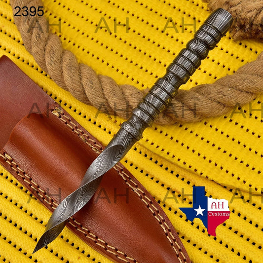 HAND FORGED DAMASCUS STEEL DAGGER KRIS BLADE BOOT KNIFE THROWING KNIFE