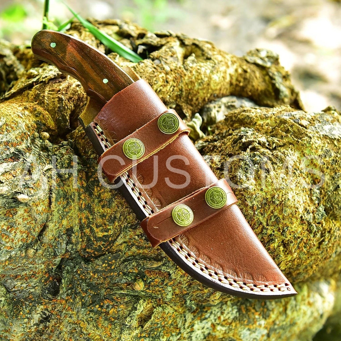 Custom Hand-Made D2 Steel Skinner Knife Gut hook Knife With Sheath