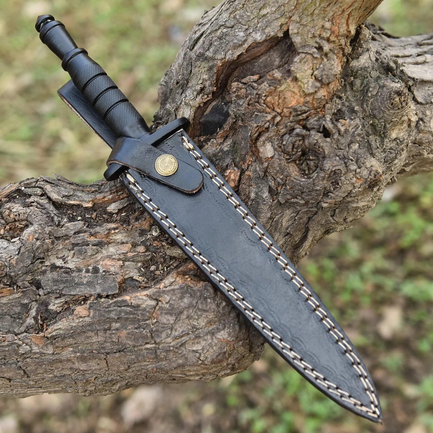 Sykes Fairbairn V-42 Dagger US Special Forces WWII Dagger Knife Leather sheath