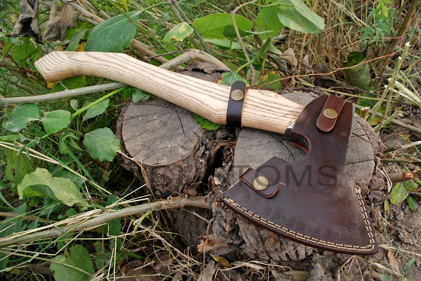 BEAUTIFUL CUSTOM HANDMADE CARBON PREMIUM TOMAHAWK VIKING AXE THROWING