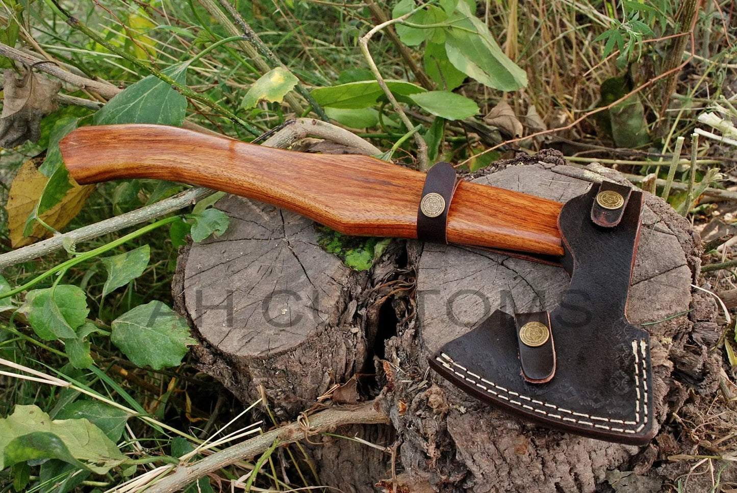 HAND MADE DAMASCUS STEEL TOMAHAWK, HATCHET, AXE ,INTEGRAL, AXE