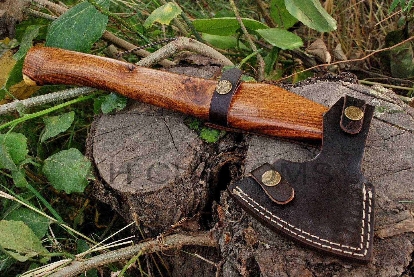 HAND MADE DAMASCUS STEEL TOMAHAWK, HATCHET, AXE ,INTEGRAL, AXE