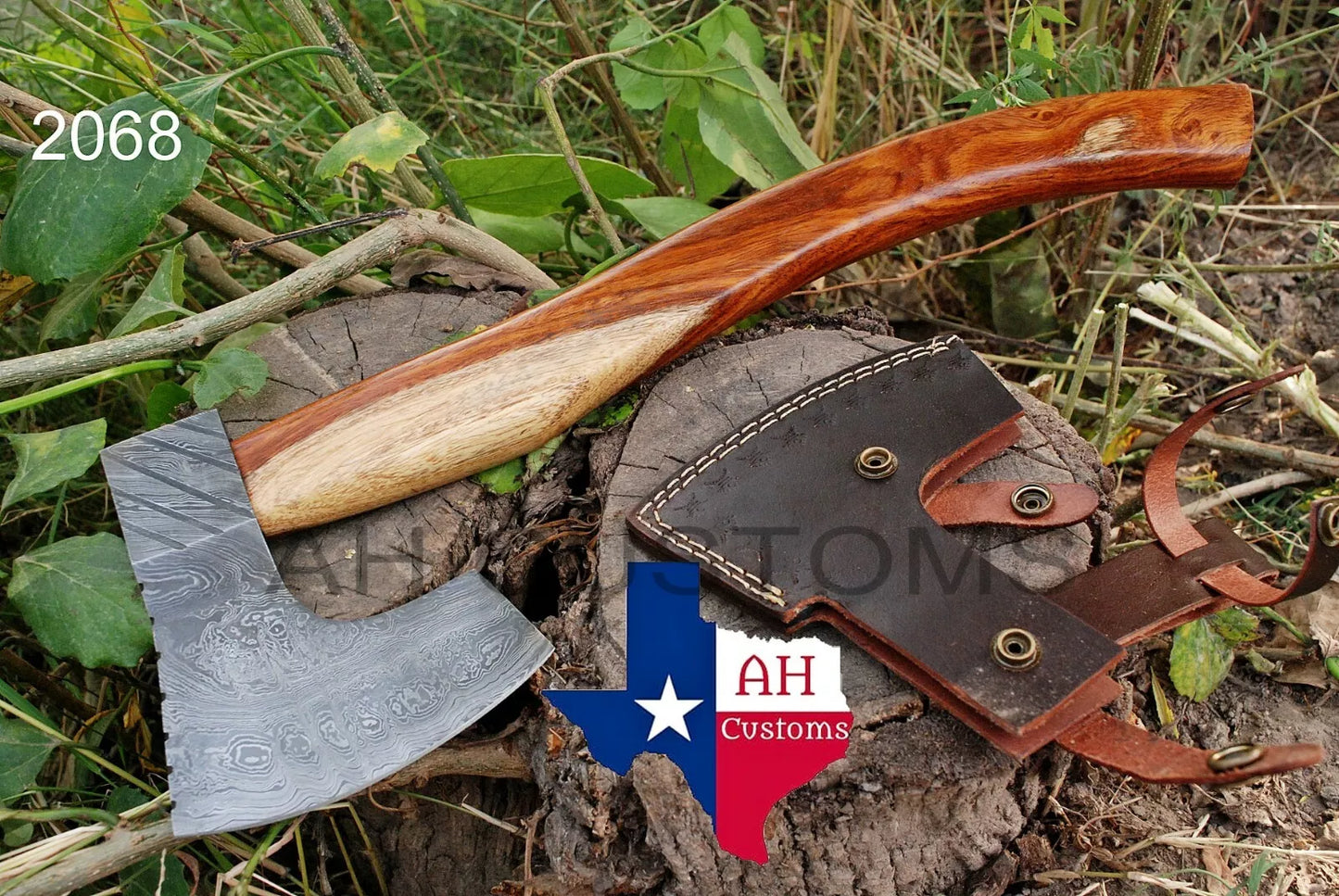 HAND MADE DAMASCUS STEEL TOMAHAWK, HATCHET, AXE ,INTEGRAL, AXE