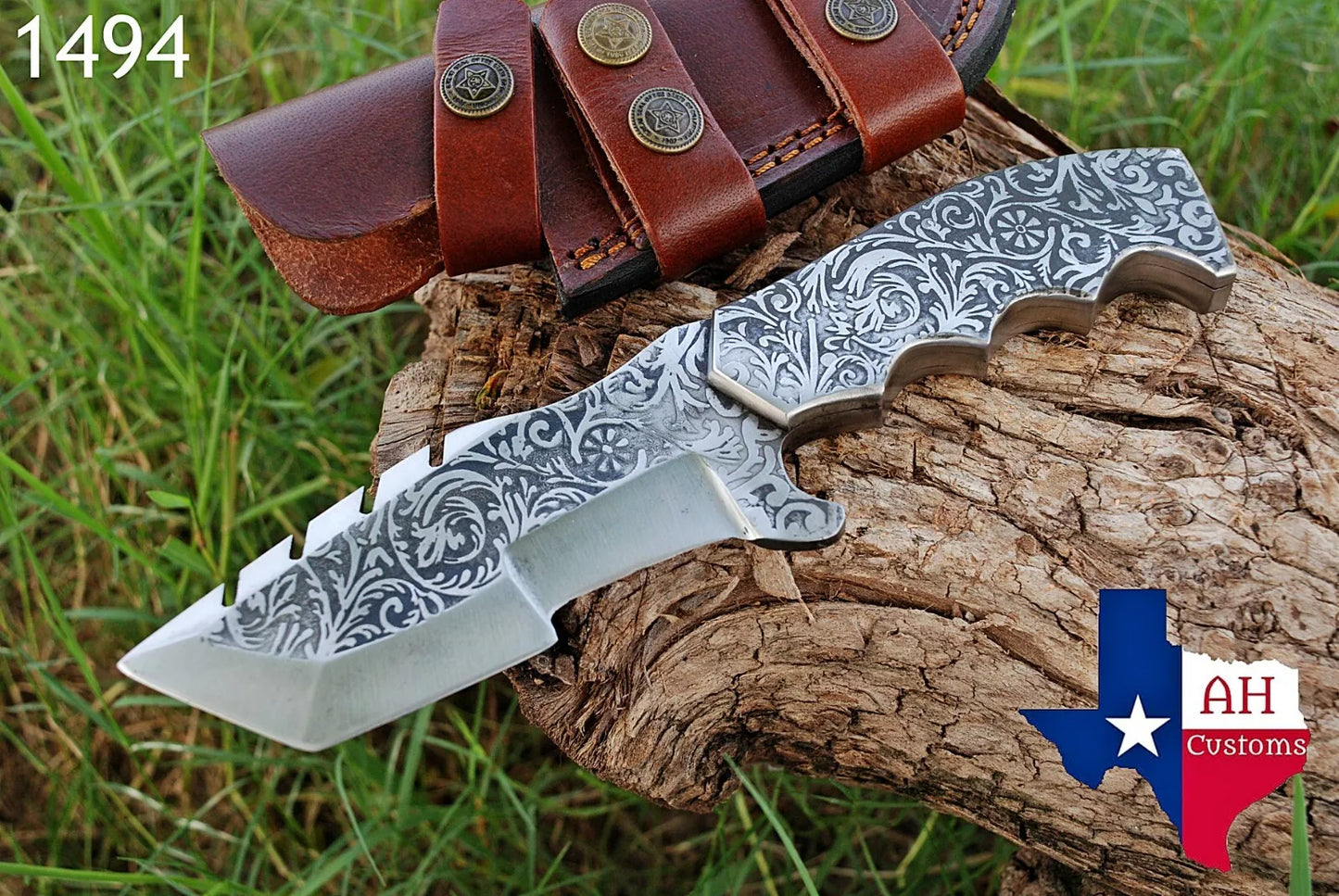 HAND MADE J2 TOOL STEEL TRACKER KNIFE & STEEL HANDLE