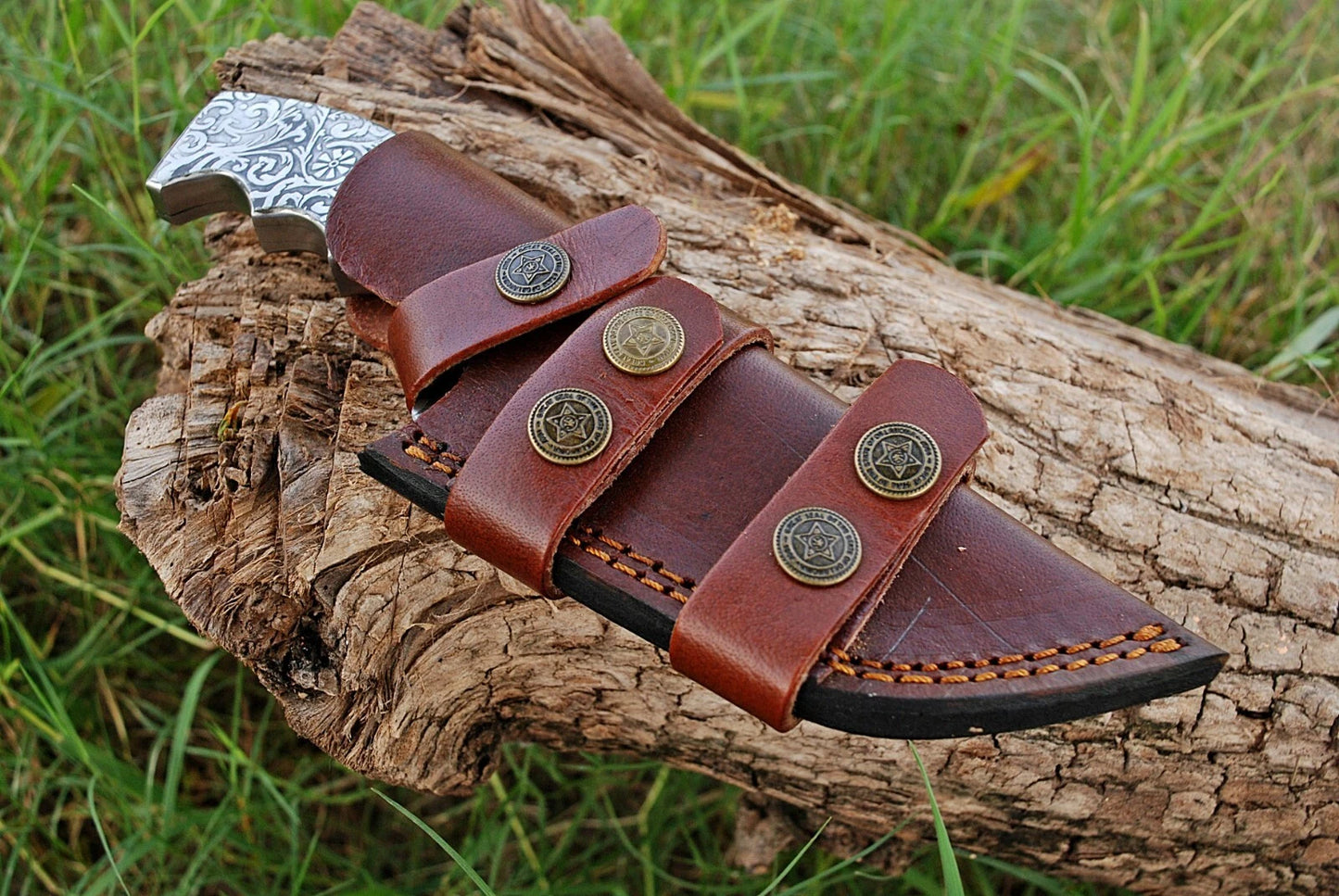 HAND MADE J2 TOOL STEEL TRACKER KNIFE & STEEL HANDLE