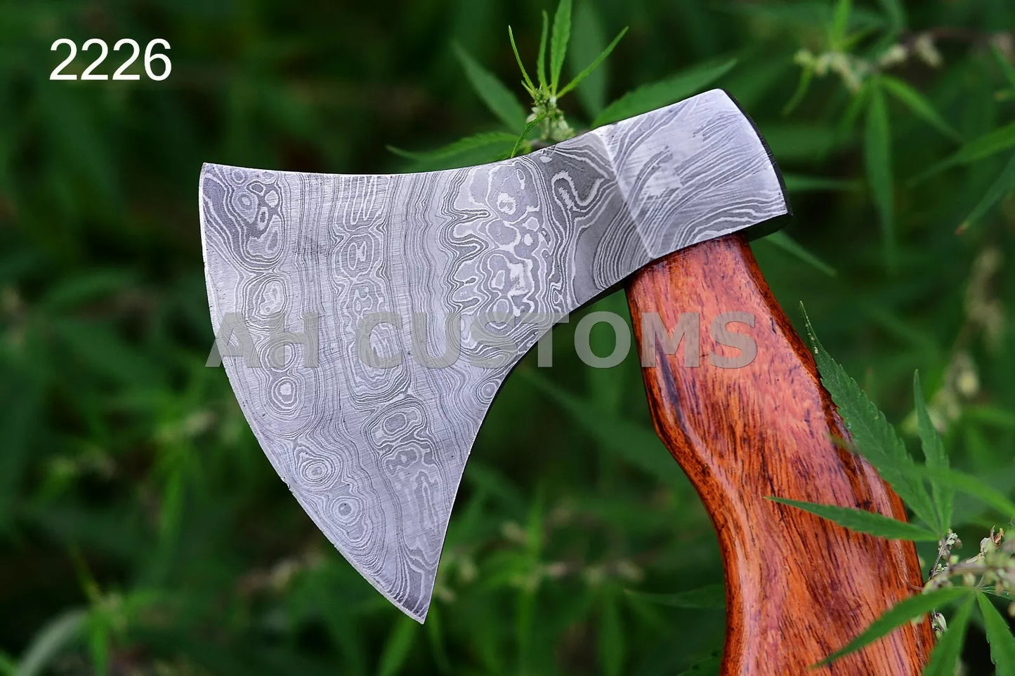HANDMADE FORGED DAMASCUS STEEL TOMAHAWK, HATCHET, AXE ,INTEGRAL