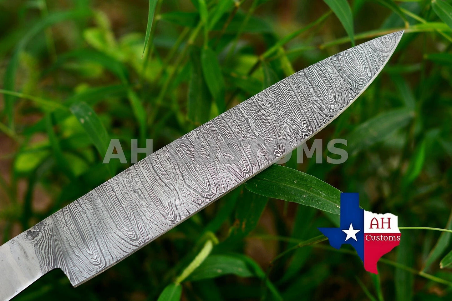 HAND FORGED BLANK BLADE DAMASCUS CHEF KNIFE MAKE YOUR OWN HANDLE
