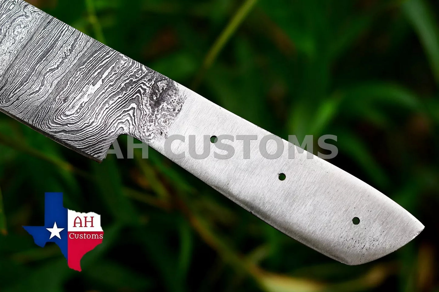 HAND FORGED BLANK BLADE DAMASCUS CHEF KNIFE MAKE YOUR OWN HANDLE