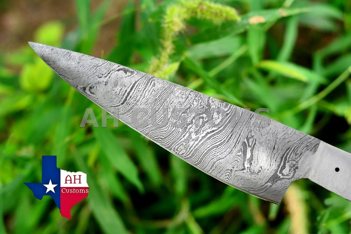 HAND FORGED BLANK BLADE DAMASCUS CHEF KNIFE MAKE YOUR OWN HANDLE