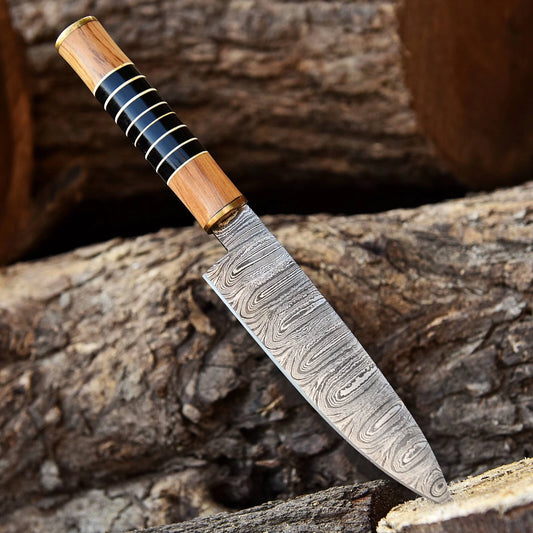 HAND MADE DAMASCUS STEEL CHEF KNIFE CHEF SET KITCHEN KNIVES etc