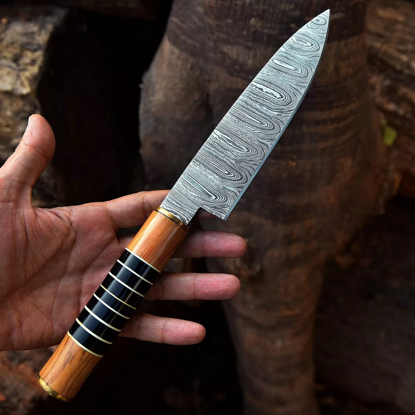 HAND MADE DAMASCUS STEEL CHEF KNIFE CHEF SET KITCHEN KNIVES etc