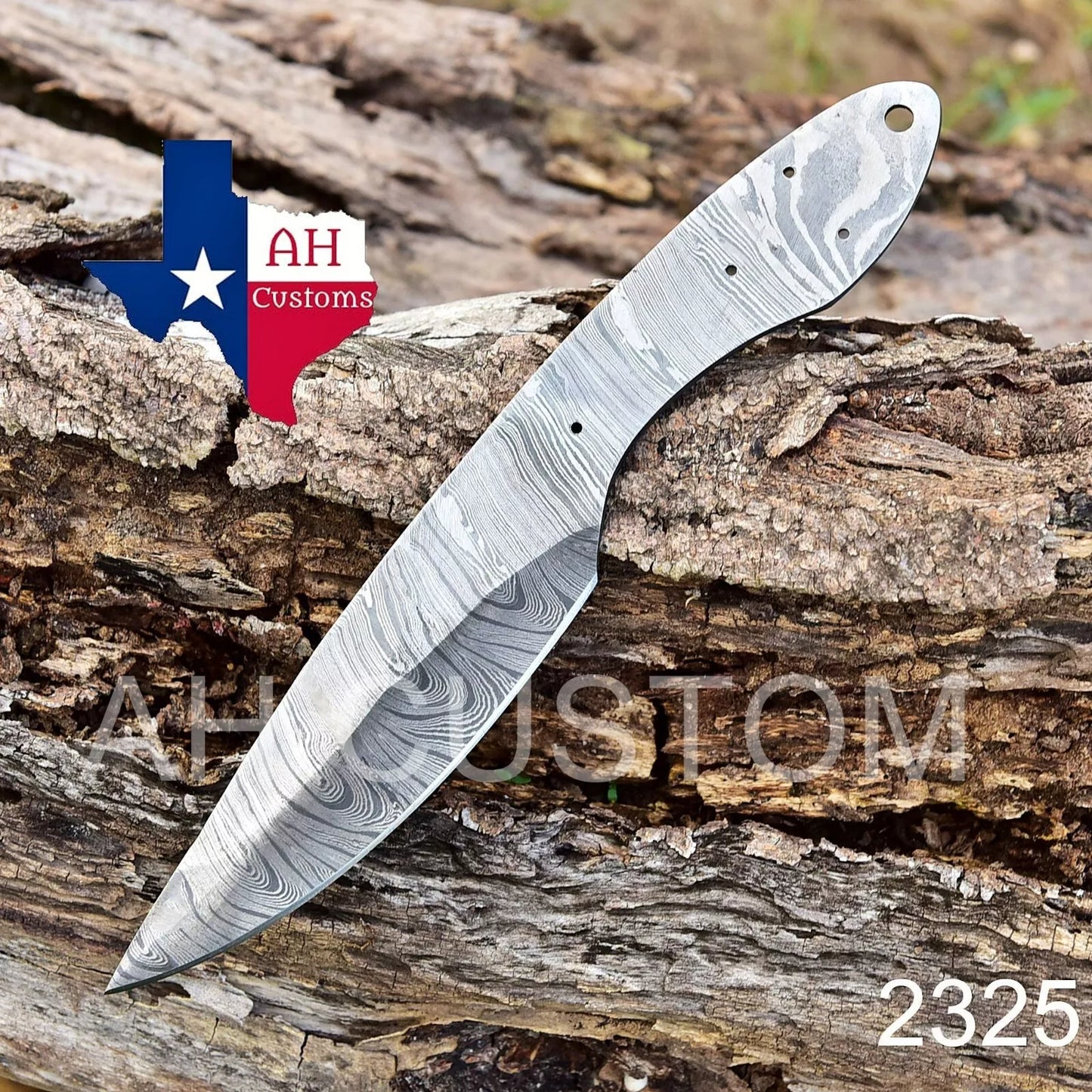 10”Custom HAND FORGED DAMASCUS STEEL Hunting KNIFE BLANK BLADE Full Tang