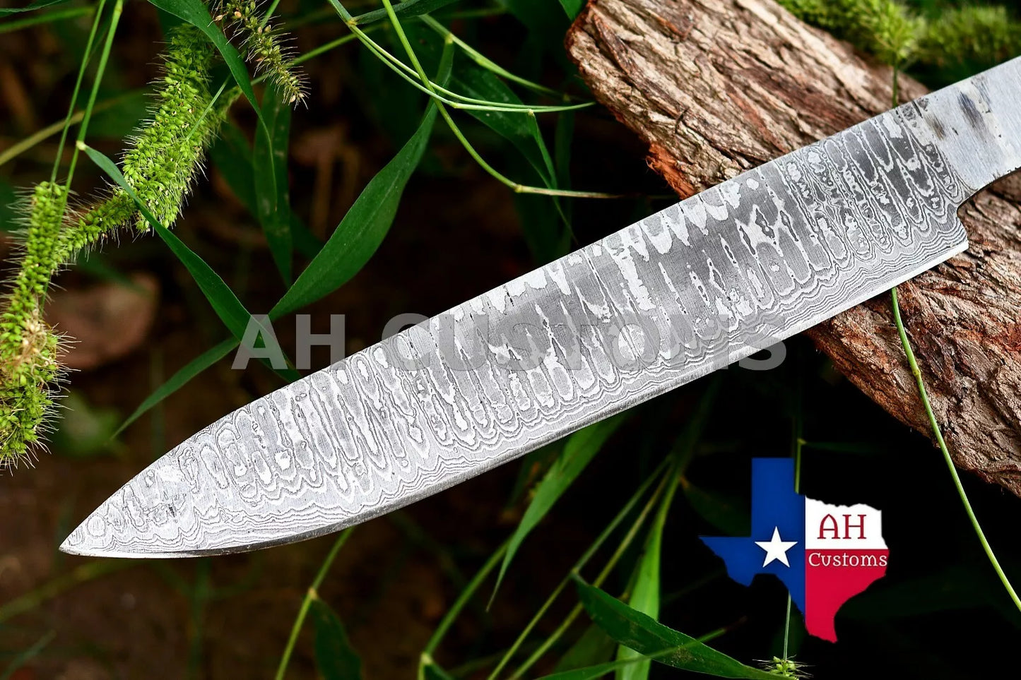 CUSTOM HAND FORGED BLANK BLADE DAMASCUS CHEF KNIFE MAKE YOUR OWN HANDLE
