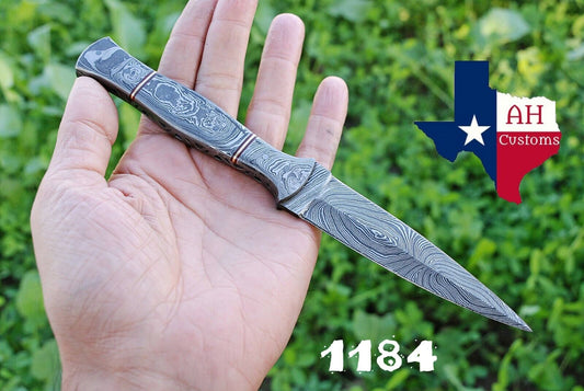 Handmade Hand Forged Damascus Steel Tactical Fixed Blade Dagger Throwing Boot Knife With Damascus Handle Everyday Carry Knife Gift For Him Tactical Survival Knife Birthday Gift Anniversary Gift 1184