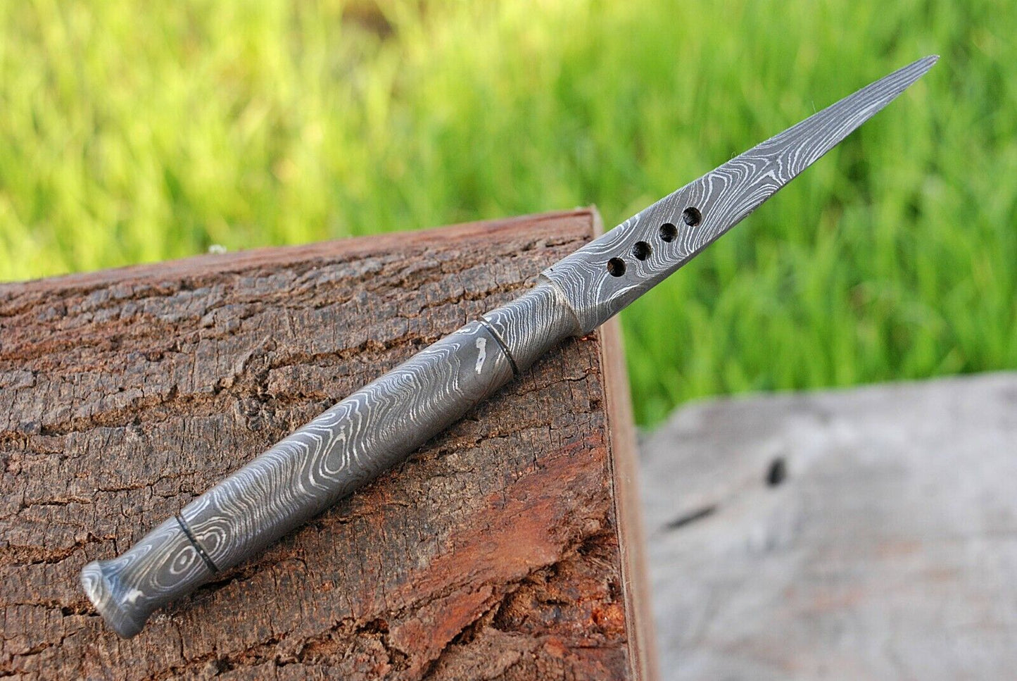 Handmade Hand Forged Damascus Steel Fixed Blade Tactical Dagger Kris Blade Boot Knife Everyday Carry Knife Gift For Him Anniversary Gift Birthday Gift 1338