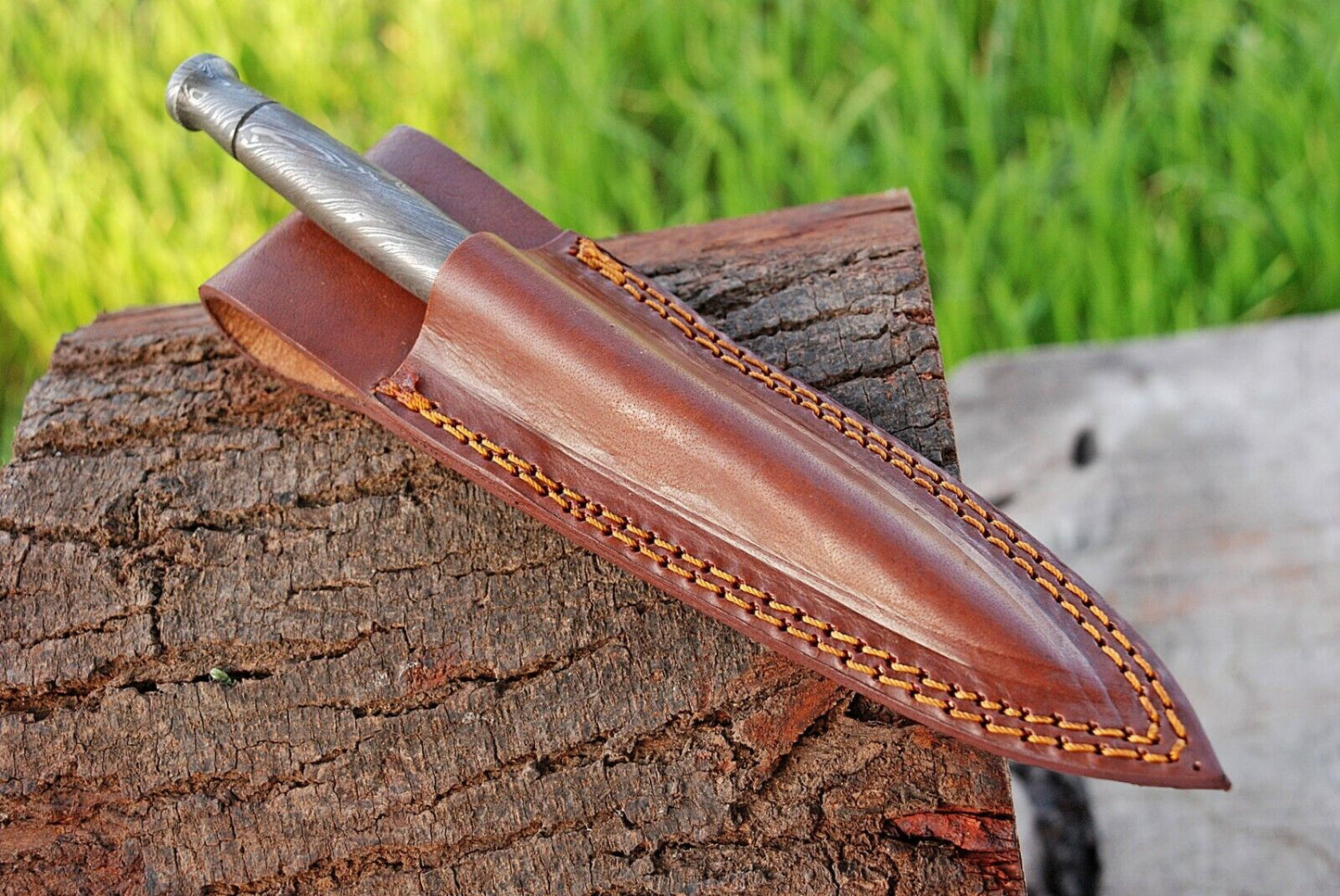 Handmade Hand Forged Damascus Steel Fixed Blade Tactical Dagger Kris Blade Boot Knife Everyday Carry Knife Gift For Him Anniversary Gift Birthday Gift 1338